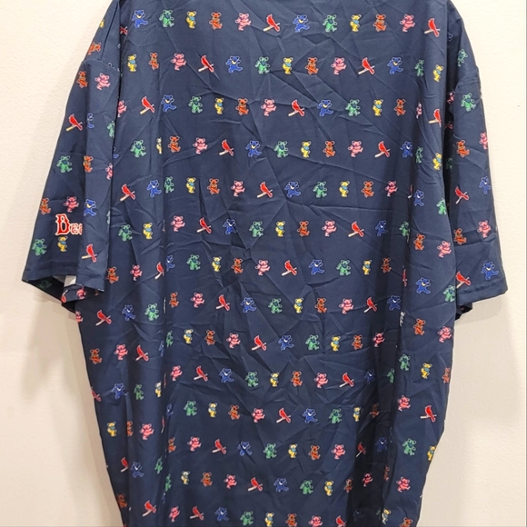 MLB Cardinals x Grateful Dead Collab short sleeve button-up shirt - Picture 5 of 6